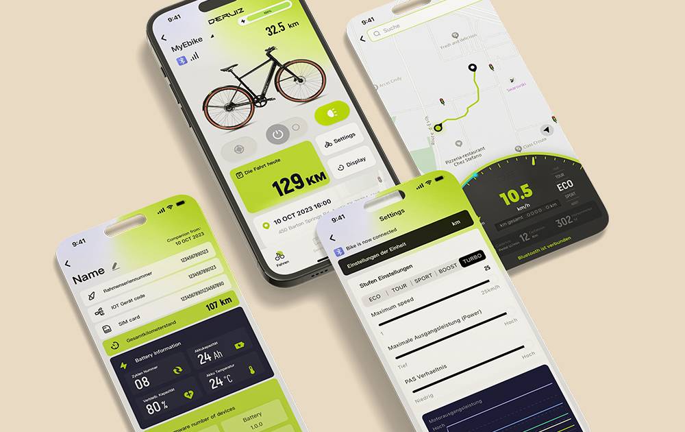 DERUIZ Turmali Premium E-Bike BL 28" 48cm/360Wh/120kg 100km Urban