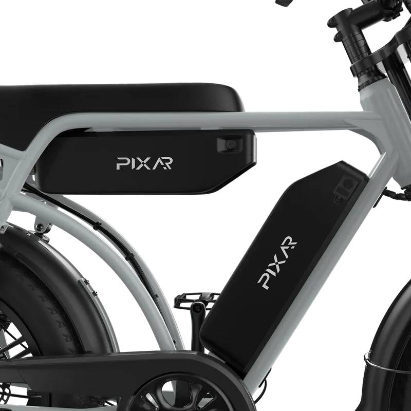 PIXAR M9 Retro E-Bike GR 20" 2x48V/2x840Wh/350kg 240km Mopedbike