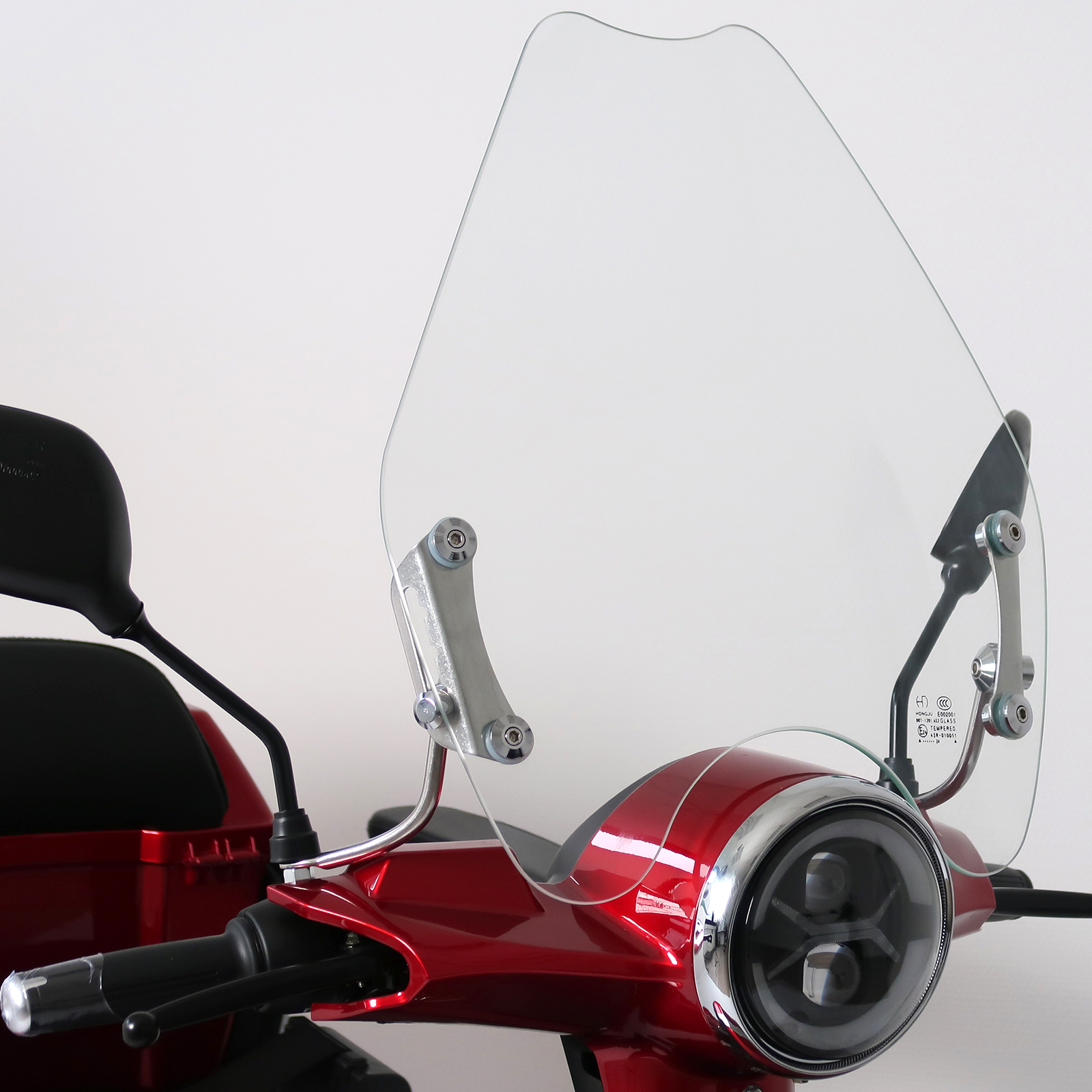 Rolektro nachrüstbare Windschutzscheibe inkl. Halterung