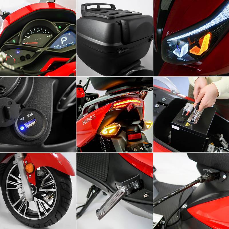 Rolektro Maximus MX2-45 Li-Io 45kmh/3000W/32,5Ah/85km RT E-Roller